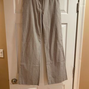 J Crew   City fit. Searsucker pant.  Mid rise
